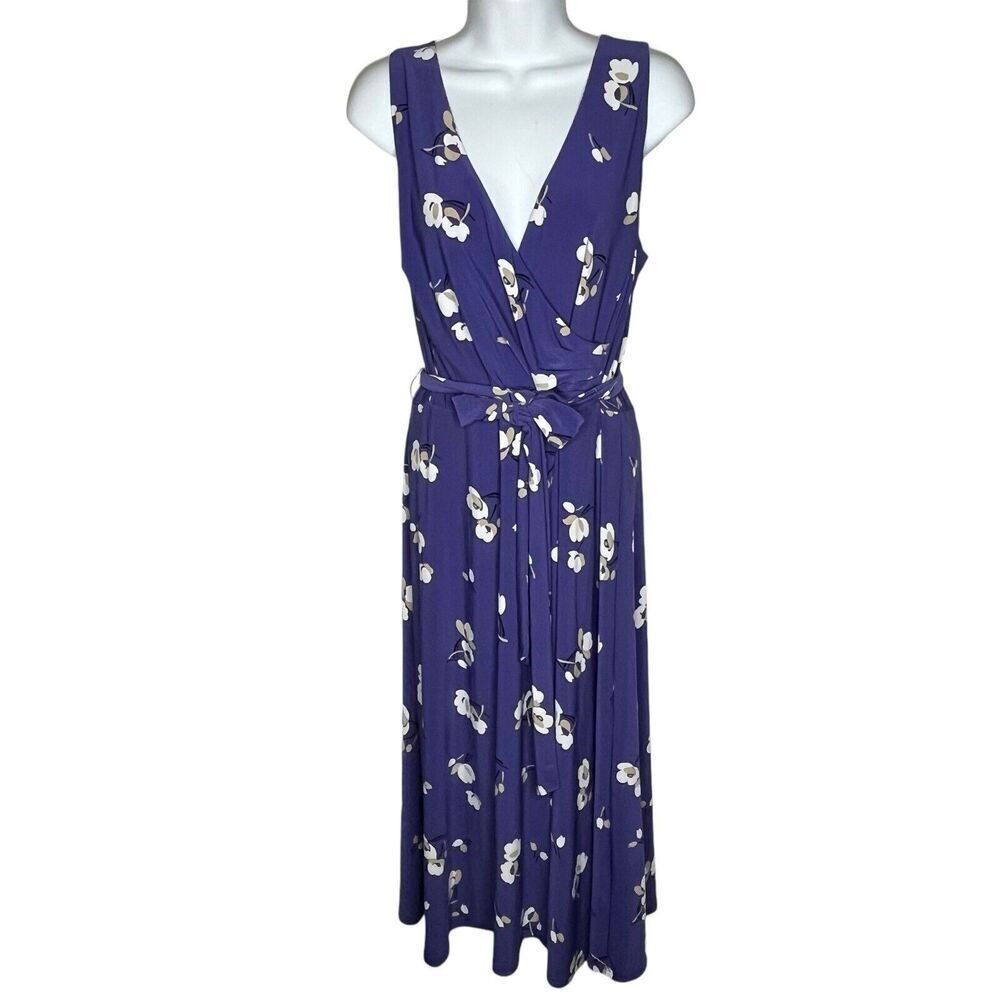 Ralph Lauren Purple Wrap Sundress Midi